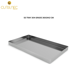 SS TRAY 304 GRADE 36X24X2 CM
