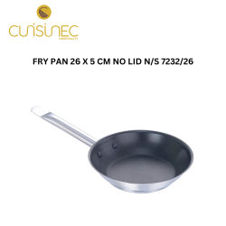 FRY PAN 26 X 5 CM NO LID N/S 7232/26