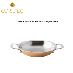 TRIPLY KADAI W/CPR 20X4.5CM 1182/20