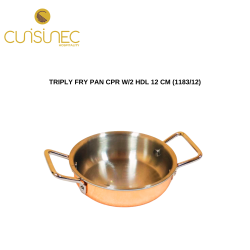 TRIPLY FRY PAN CPR W/2HDL 12CM 1183/12