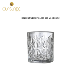 DELI CUT WHISKY GLASS 340 ML KB032-2