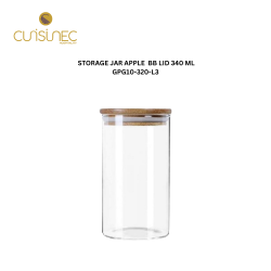 STORAGE JAR APPLE BB LID 340 ML GPG10-320-L3