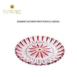 ELEGANT 14.4 INCH FRUIT PLATE CL 337COL