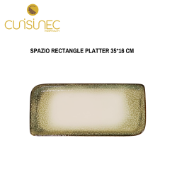 SPAZIO RECTANGLE PLATTER 35*16 CM