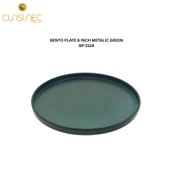 BENTO PLATE 8 INCH METALIC GREEN BP-2124