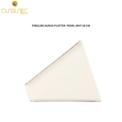 FINELINE AURUS PLATTER PEARL WHT 18 CM
