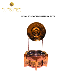 INDIAN ROSE GOLD CHAFFER 6.5 LTR