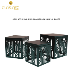 3 PCS SET RISER LINING BLK