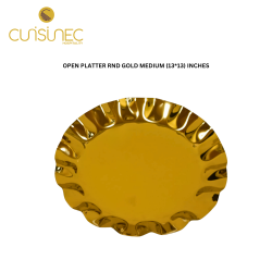 OPEN PLATTER RND GOLD MEDIUM