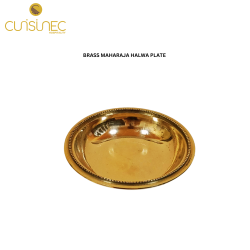 CUI BRASS MAHARAJA,IMPERIAL & WAVY HALWA PLATE GIF