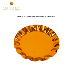 OPEN PLATTER RND ROSE GOLD MEDIUM