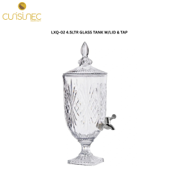 CUI LXQ-02 4.5LTR GLASS TANK W/LID & TAP ALX