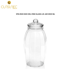 CUI 57B-2500-BOX DELI RND GLASS LID JAR 2500ML ALX