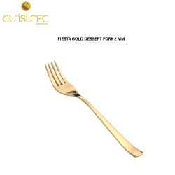 CUI FIESTA GOLD DESSERT FORK AWK