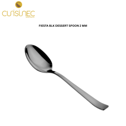 CUI FIESTA BLK DESSERT SPOON AWK