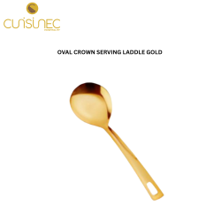 CUI OVAL CROWN SERVING LADDLE GOLD AWK