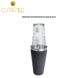 CUI BOSTON SHAKER W/SS GLASS BKS