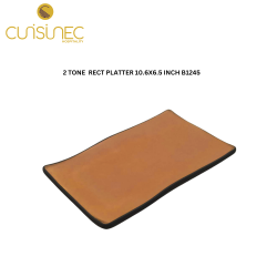 CUI 2 TONE  RECT PLATTER 10.6X6.5 INCH B1245 FRI