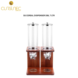 CUI SS CEREAL DISPENSER DBL 7 LTR BKS