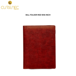 CUI BILL FOLDER RED 9X6 INCH CHL