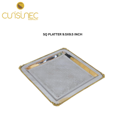 CUI SQ PLATTER 9.5X9.5 INCH CHL