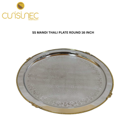 CUI SS MANDI THALI PLATE ROUND 16INCH CHL