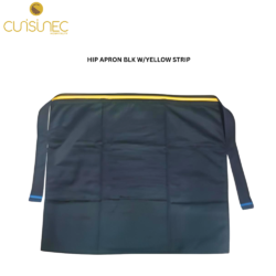 CUI HIP APRON BLK W/YELLOW STRIP CHL