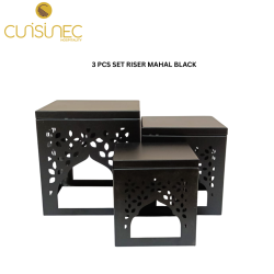 CUI 3 PCS SET RISER MAHAL BLACK GIF