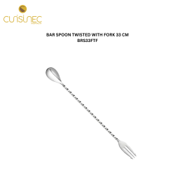 CUI BAR SPOON TWISTED WITH FORK 33 CM KIN