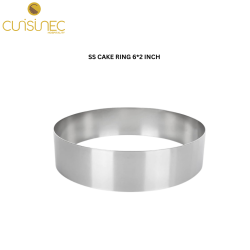 CUI SS CAKE RING 6*2 INCH KIN