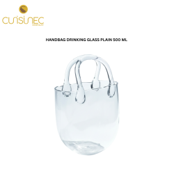 CUI HANDBAG DRINKING GLASS PLAIN 500ML MAC
