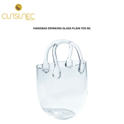 CUI HANDBAG DRINKING GLASS PLAIN 700ML MAC