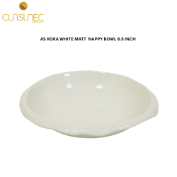 CUI AS ROKA WHITE MATT  NAPPY BOWL 6.5 INCH MAN