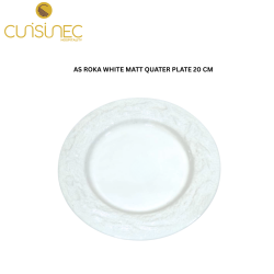 CUI AS ROKA WHITE MATT QUATER PLATE 20 CM MAN
