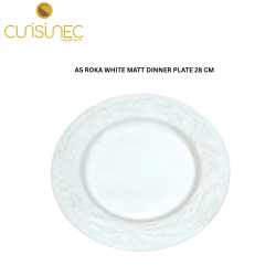 CUI AS ROKA WHITE MATT DINNER PLATE 28 CM MAN