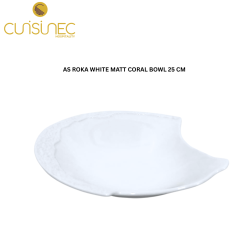 CUI AS ROKA WHITE MATT CORAL BOWL 25 CM MAN