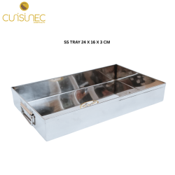 CUI SS TRAY 24 X 16 X 3 CM MIR