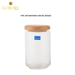 CUI POP JAR (WOODEN ) 650ML B02523 OGL