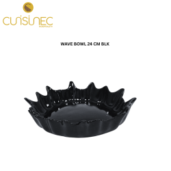 CUI WAVE BOWL 24CM BLK SHW