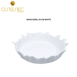 CUI WAVE BOWL 24CM WHITE SHW