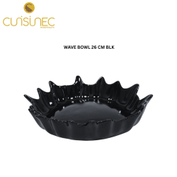 CUI WAVE BOWL 26CM BLK SHW