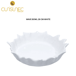 CUI WAVE BOWL 26CM WHITE SHW
