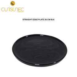 CUI STRAIGHT EDGE PLATE 26 CM BLK SHW
