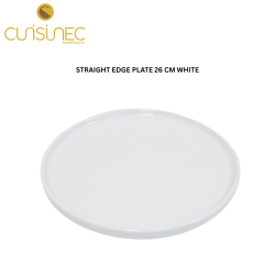 CUI STRAIGHT EDGE PLATE 26 CM WHITE SHW