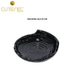 CUI RIM BOWL BLK 20CM SHW