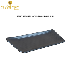 CUI CREST SERVING PLATTER BLACK 11.8X5 INCH SVL