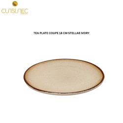 CUI  TEA PLATE COUPE 18CM STELLAR IVORY VAN