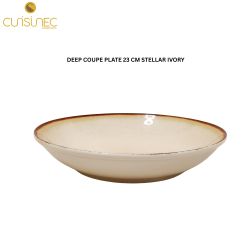 CUI  DEEP COUPE PLATE 23 CM STELLAR IVORY VAN