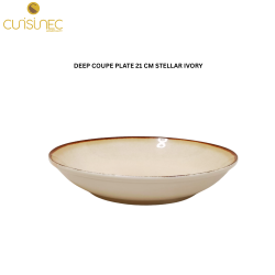 CUI  DEEP COUPE PLATE 21 CM STELLAR IVORY VAN