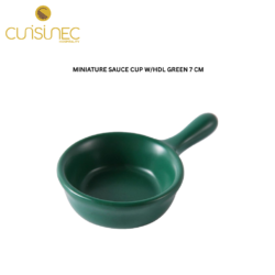 CUI MINIATURE SAUCE CUP W/HDL GREEN 7 CM CHI